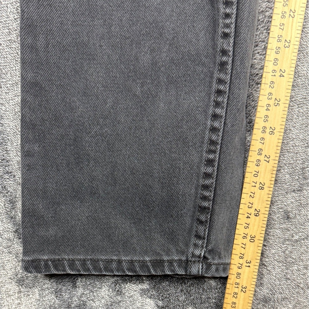 Levi Strauss Jeans Mens 36x34 Black 505 Regular Fit Straight Leg Faded Denim - Picture 4 of 8